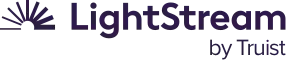 LightStream by Truist logo with dark blue text and sunburst icon